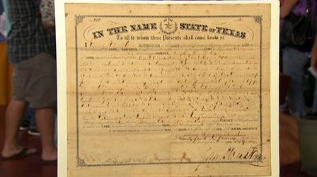 Video thumbnail: Antiques Roadshow Appraisal: Sam Houston Land Grant 1861
