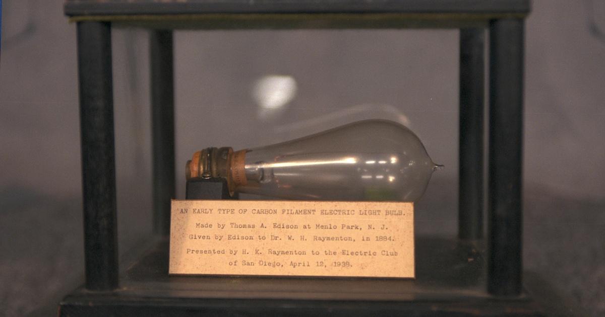 Appraisal 1884 Edison Light Bulb & Plaque Antiques Roadshow PBS