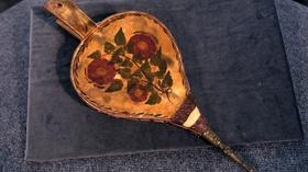 Video thumbnail: Antiques Roadshow Appraisal: New England Fireplace Bellows, ca. 1835