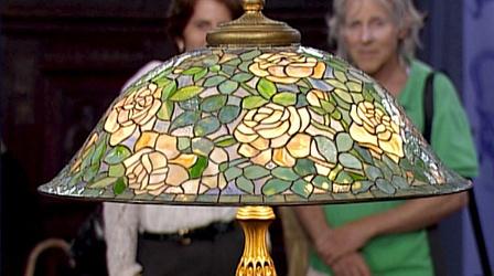 Video thumbnail: Antiques Roadshow Appraisal: Tiffany Studios Rose Helmet Lamp, ca. 1905
