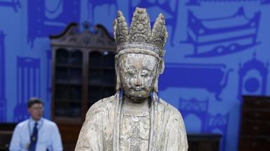 Appraisal: Chinese Wooden Guanyin Figure, 1200 - 1500