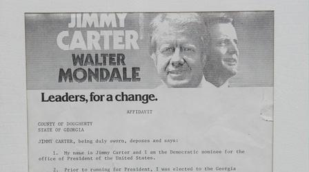 Video thumbnail: Antiques Roadshow Appraisal: 1976 Jimmy Carter Presidential Campaign Affidavit
