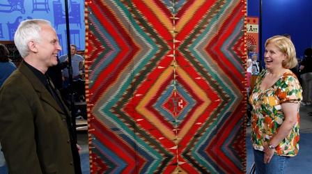 Video thumbnail: Antiques Roadshow Appraisal: Navajo Germantown "Eye Dazzler" Blanket, ca. 1885