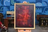 Appraisal: Felipe Orlando Abstract Oil Painting, ca. 1980