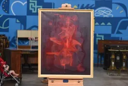 Appraisal: Felipe Orlando Abstract Oil Painting, ca. 1980