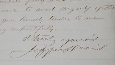 Appraisal: 1862 Jefferson Davis Letter