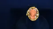 Appraisal: Coral & Diamond Ring, ca. 1890