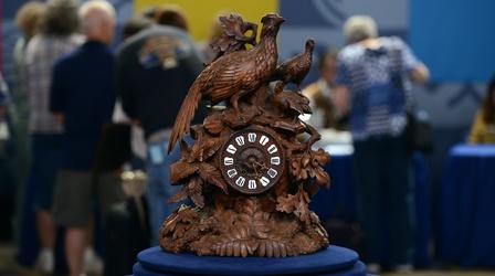 Video thumbnail: Antiques Roadshow Appraisal: Black Forest-style French Carved Clock, ca. 1880