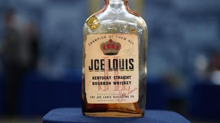 Video thumbnail: Antiques Roadshow Appraisal: 1952 Joe Louis-signed Whiskey Bottle
