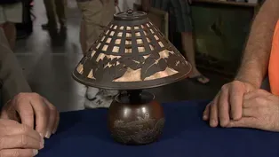 Appraisal: Heintz Art Metal Lamp, ca. 1912
