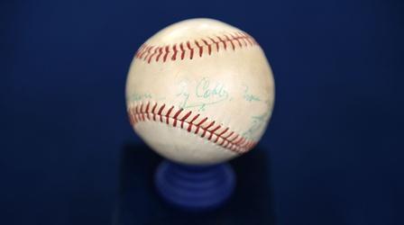 Video thumbnail: Antiques Roadshow Appraisal: 1961 Ty Cobb-signed Baseball