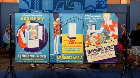 Video thumbnail: Antiques Roadshow Appraisal: Fairbanks-Morse Refrigerator Posters, ca. 1935