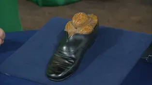 Appraisal: Black Forest Carved Shoe Inkwell, ca. 1900