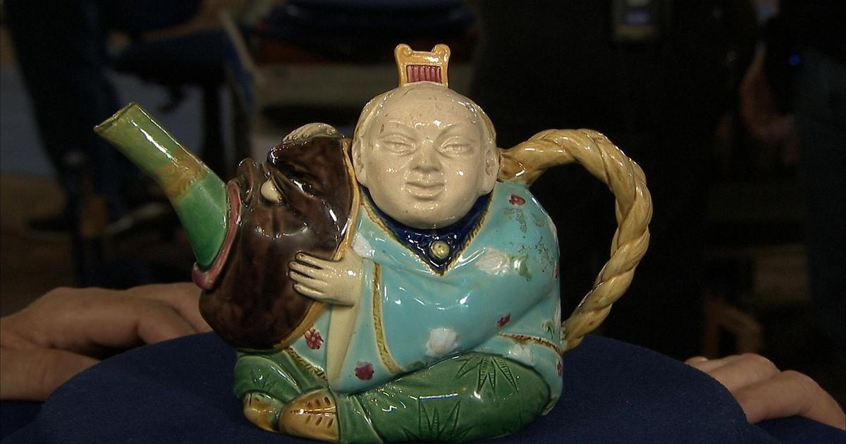 Antiques Roadshow Appraisal 1874 Mintons Majolica Teapot Season 21