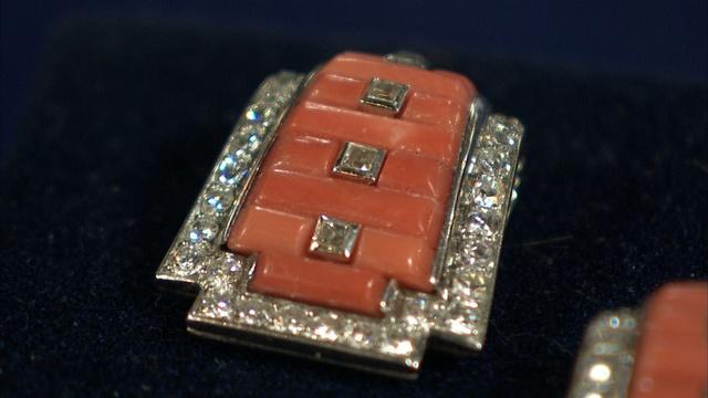 Antiques Roadshow | Appraisal: Cartier Art Deco Coral & Diamond Lapel Clips
