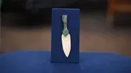 Appraisal: Zhou Dynasty Jade Spear Point & Bronze Shaft