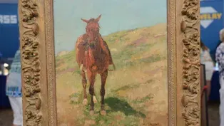 Appraisal: Charles Schreyvogel "A Lone Horse" Oil, ca. 1900