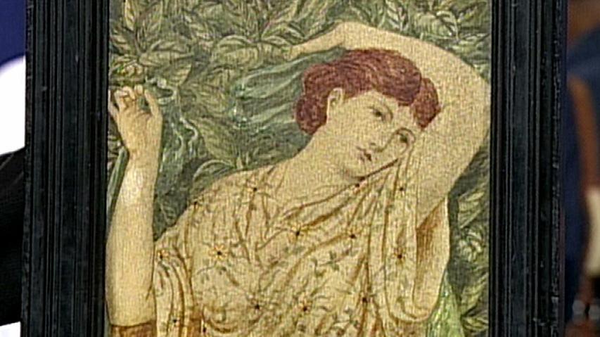 Appraisal: Cottier & Company Painted Tile, ca. 1880