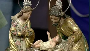 Appraisal: 18th-Century Polychrome Plaster Figures