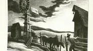 Appraisal: Thomas Hart Benton "Arkansas Evening" Lithograph