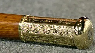 Appraisal: 1855 Gold Presentation Cane
