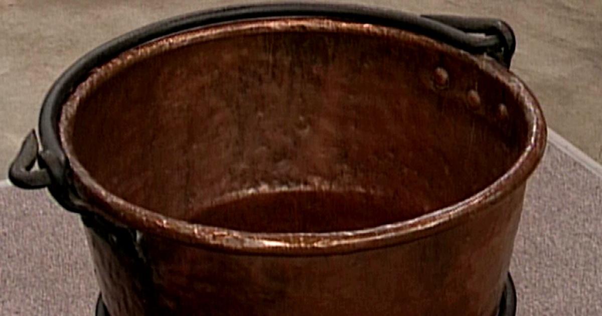 Antique Large Copper Candy Pot Cauldron 1850's - antiques - by