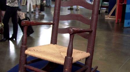 Video thumbnail: Antiques Roadshow Appraisal: Child's Slat Back Rocking Chair, ca. 1780