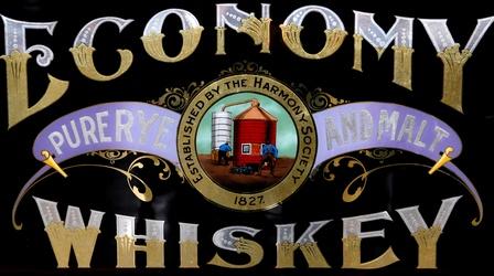 Video thumbnail: Antiques Roadshow Appraisal: Reverse Painted Glass Whiskey Sign, ca. 1890