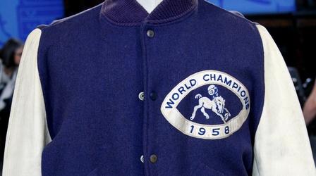 Video thumbnail: Antiques Roadshow Appraisal: Johnny Unitas 1958 Championship Jacket