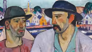 Appraisal: Nordfeldt Two-Sided Painting, ca. 1915