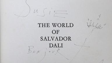Appraisal: 1965 Salvador Dali Ink Drawing in Book
