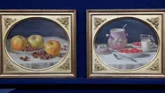 Appraisal: 1865 J.F. Francis Still Life Oil Paintings