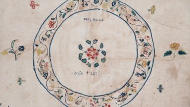 Appraisal: 1761 Crewel Embroidered Bedspread