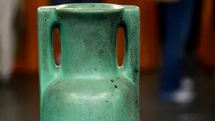 Appraisal: Teco Pottery Buttressed Vase, ca. 1905