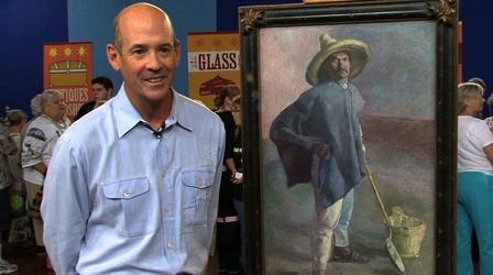 Video thumbnail: Antiques Roadshow Interview:  1904 Diego Rivera "El Albañil" Oil Painting