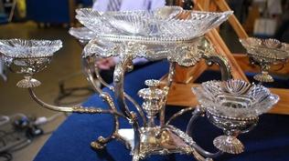 Web Appraisal: Silver Tray & Epergne
