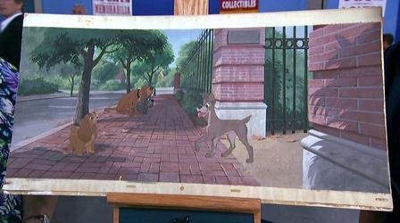Video thumbnail: Antiques Roadshow Appraisal: 1955 Walt Disney "Lady and the Tramp" Background