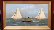 Appraisal: Willis Painting with Silk Work, ca. 1910