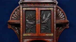 Appraisal: 1884 Cincinnati-Carved Curio Cabinet