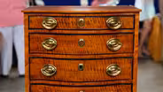 Appraisal: Miniature Serpentine Chest, ca. 1815