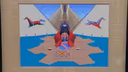 Appraisal: 1970 Oscar Howe "Skin Painter" Painting