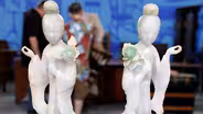 Appraisal: Chinese Jadeite Maidens, ca. 1900