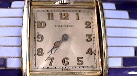Video thumbnail: Antiques Roadshow Appraisal: Clara Bow Anklet, Cartier Watch and Note