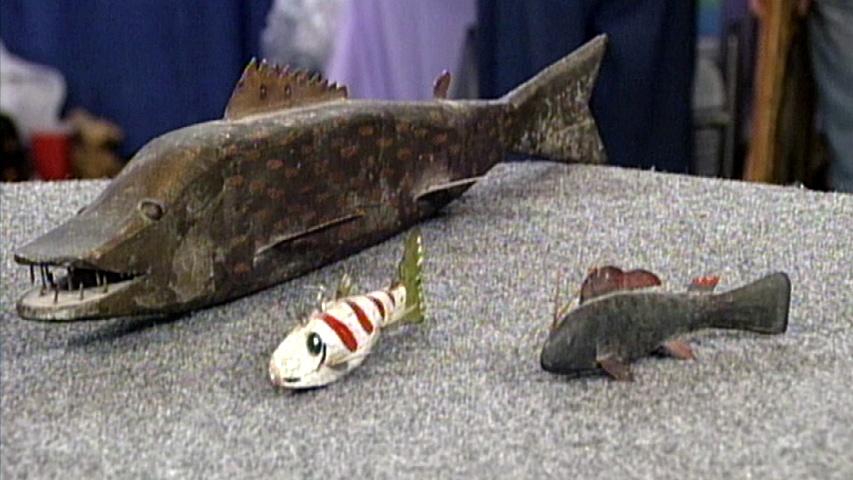 Ice Fishing deals Decoy Folk Art Series Bloody Bass Perch Combo