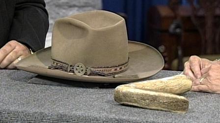 Video thumbnail: Antiques Roadshow Appraisal: Stetson Cowboy Hat, ca. 1870