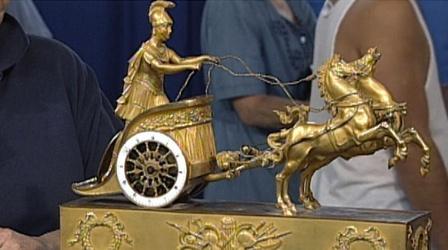 Video thumbnail: Antiques Roadshow Appraisal: Classical French Chariot Clock, ca. 1810