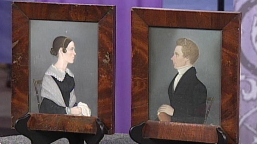 Appraisal: Ohio Folk Portaits, ca. 1820