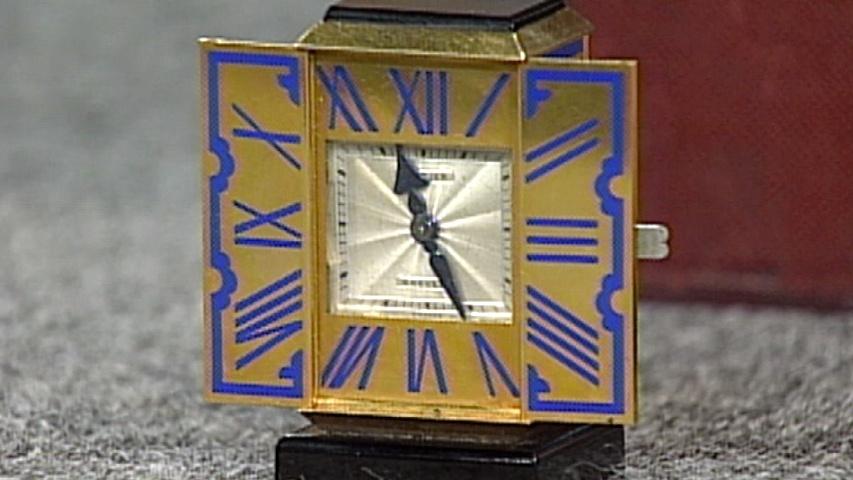 Antiques Roadshow Appraisal Cartier Gold Desk Clock ca. 1928