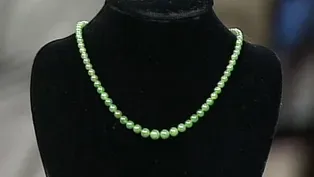 Appraisal: Jade Beads with Tiffany Clasp