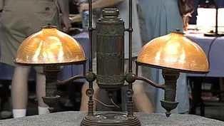 Appraisal: Tiffany Double Student Lamp